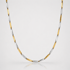 Rice Chain  Dual Tone For Men