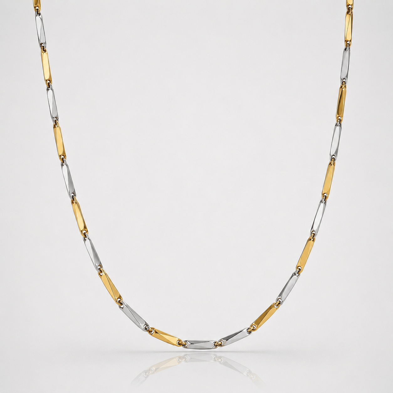 Rice Chain  Dual Tone For Men