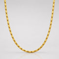 Nawabi Biscuit Chain micro gold plated chain for men with premium polished finish