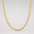 Nawabi Biscuit Chain micro gold plated chain for men with premium polished finish