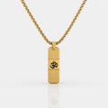 Divine Om Dotted Gold Necklace