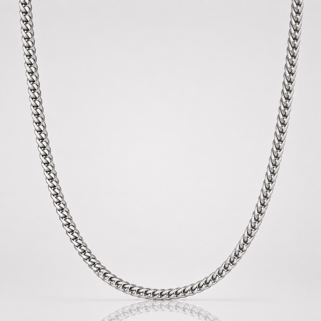 Wheat Silver Chain For Men